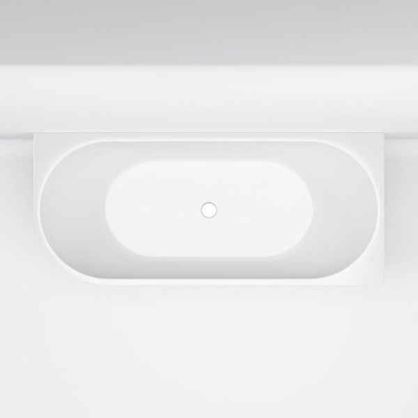 Solid-line Luvino hoekbad | Rechts | 160 cm | Wit
