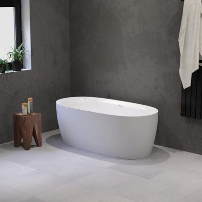 Solid-line Livia vrijstaand bad | 160 cm | Wit