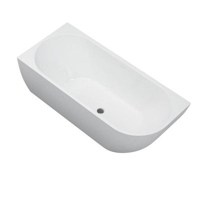 Solid-line Luvino hoekbad | Links | 160 cm | Wit