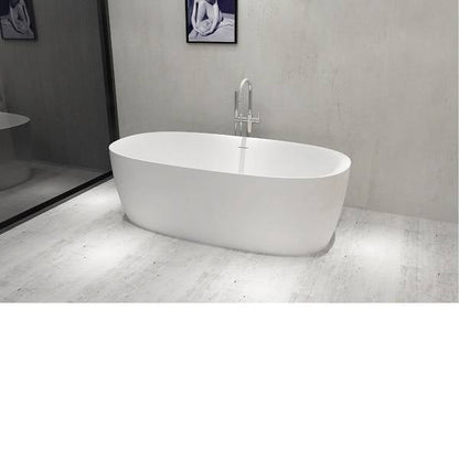 Solid-line Livia vrijstaand bad | 160 cm | Wit