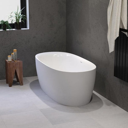 Solid-line Livia vrijstaand bad | 160 cm | Wit