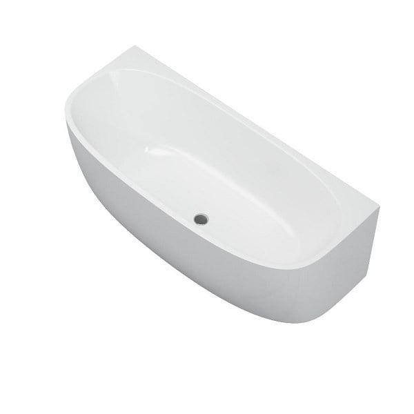 Solid-line Arona back to wall bad | 160 cm | Wit