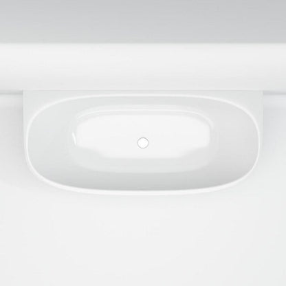 Solid-line Arona back to wall bad | 160 cm | Wit