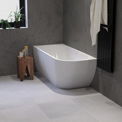 Solid-line Luvino hoekbad | Links | 160 cm | Wit