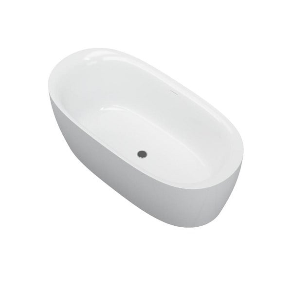 Solid-line Livia vrijstaand bad | 160 cm | Wit