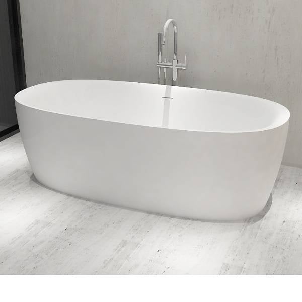 Solid-line Livia vrijstaand bad | 160 cm | Wit