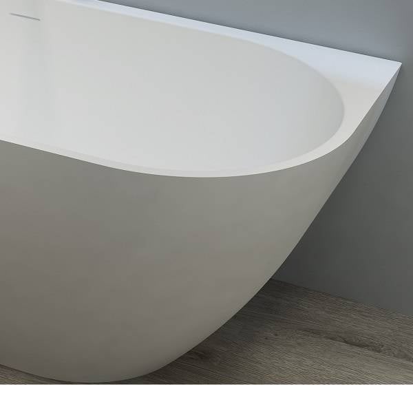 Solid-line Luvino hoekbad | Links | 160 cm | Wit