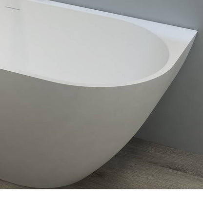 Solid-line Luvino hoekbad | Links | 160 cm | Wit