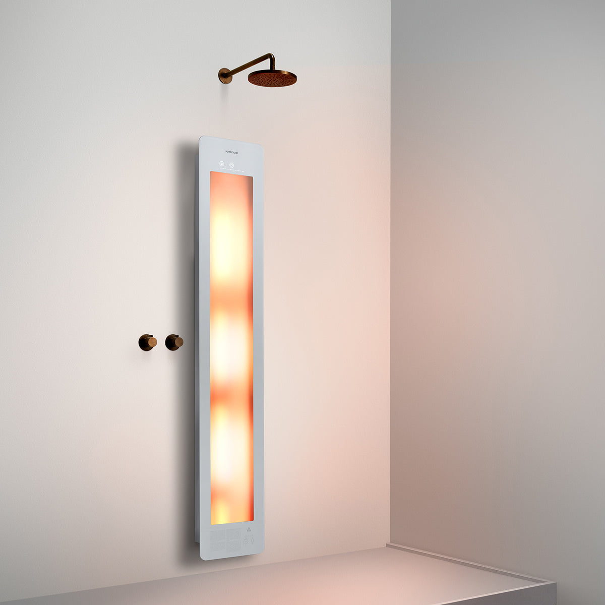 Sunshower One L infrarood | Wit | Vlakke opbouw | Volledig lichaam | Infrarood