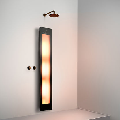 Sunshower One L infrarood | Zwart | Vlakke opbouw | Volledig lichaam | Infrarood