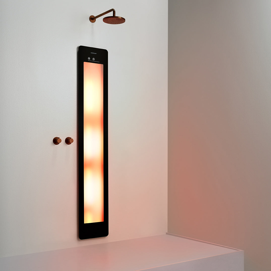 Sunshower One L infrarood | Zwart | Inbouw | Volledig lichaam | Infrarood