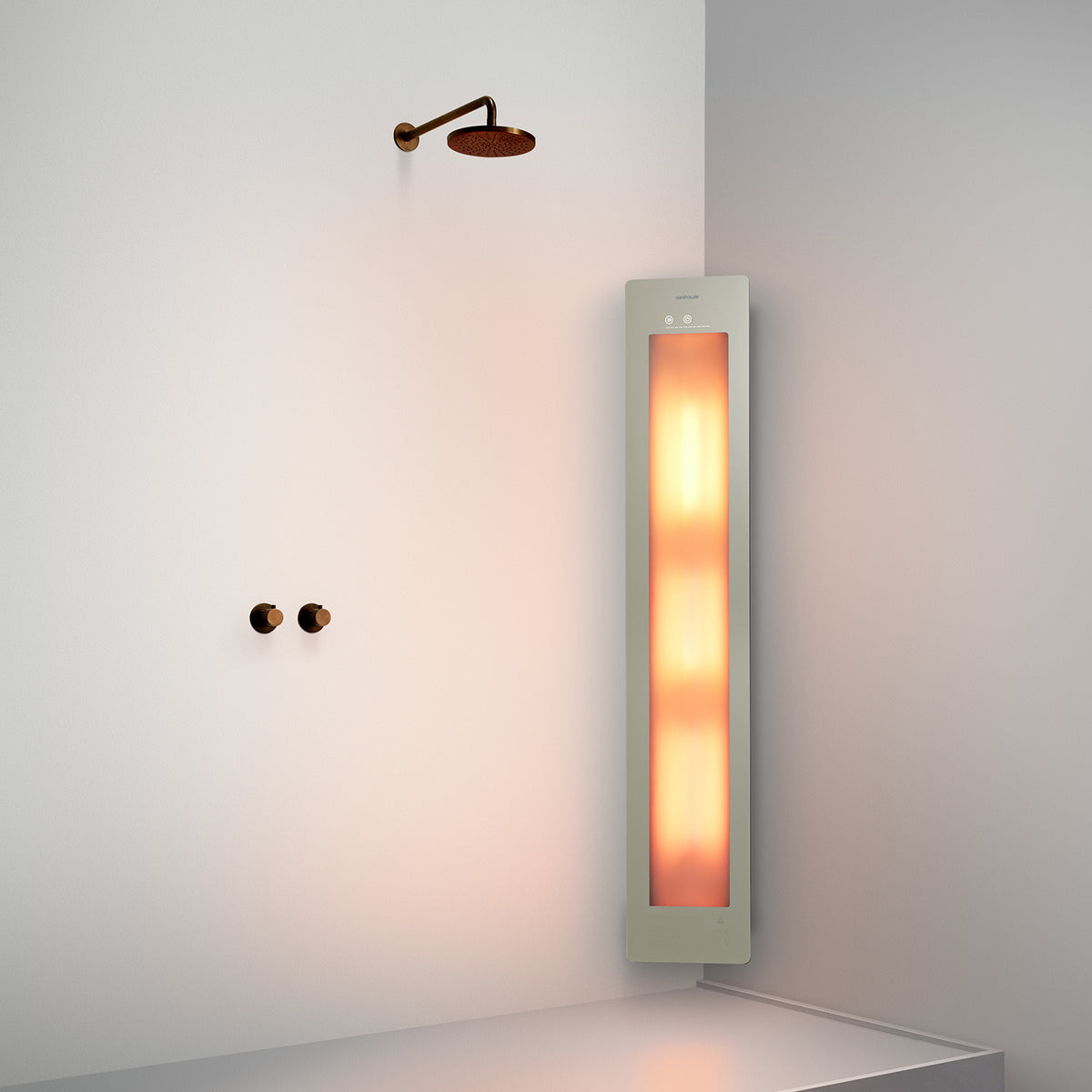 Sunshower One L infrarood | Sand White | Opbouw hoek | Volledig lichaam | Infrarood