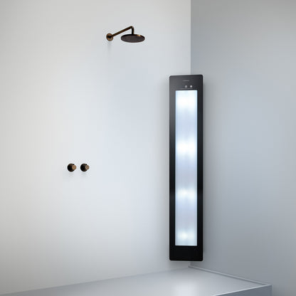 Sunshower Plus L infrarood en UV | Zwart | Opbouw hoek | Volledig lichaam | Infrarood en UV