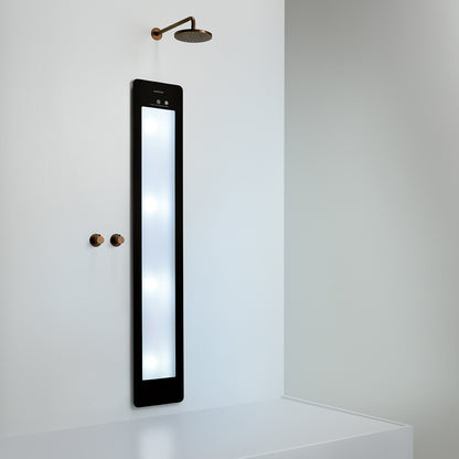 Sunshower Plus L infrarood en UV | Zwart | Inbouw | Volledig lichaam | Infrarood en UV