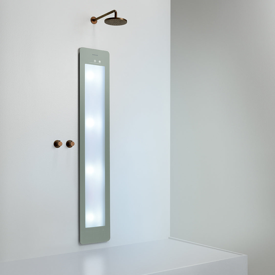 Sunshower Plus L infrarood en UV | Organic Grey | Inbouw | Volledig lichaam | Infrarood en UV