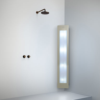 Sunshower Plus L infrarood en UV | Sand White | Opbouw hoek | Volledig lichaam | Infrarood en UV