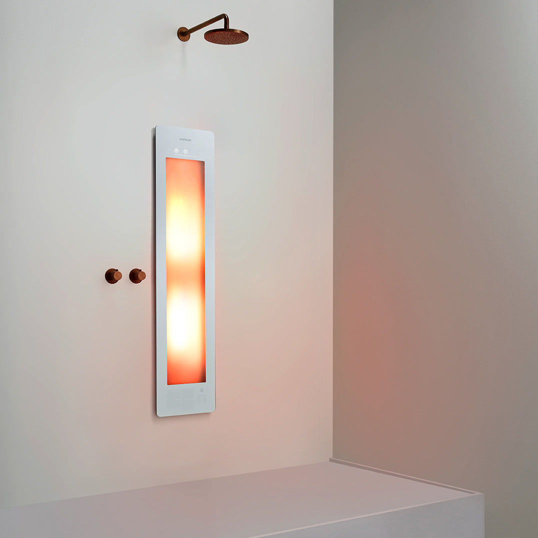 Sunshower One M infrarood | Wit | Inbouw | 3/4 lichaam | Infrarood