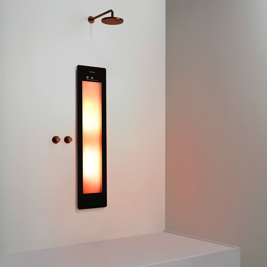 Sunshower One M infrarood | Zwart | Inbouw | 3/4 lichaam | Infrarood
