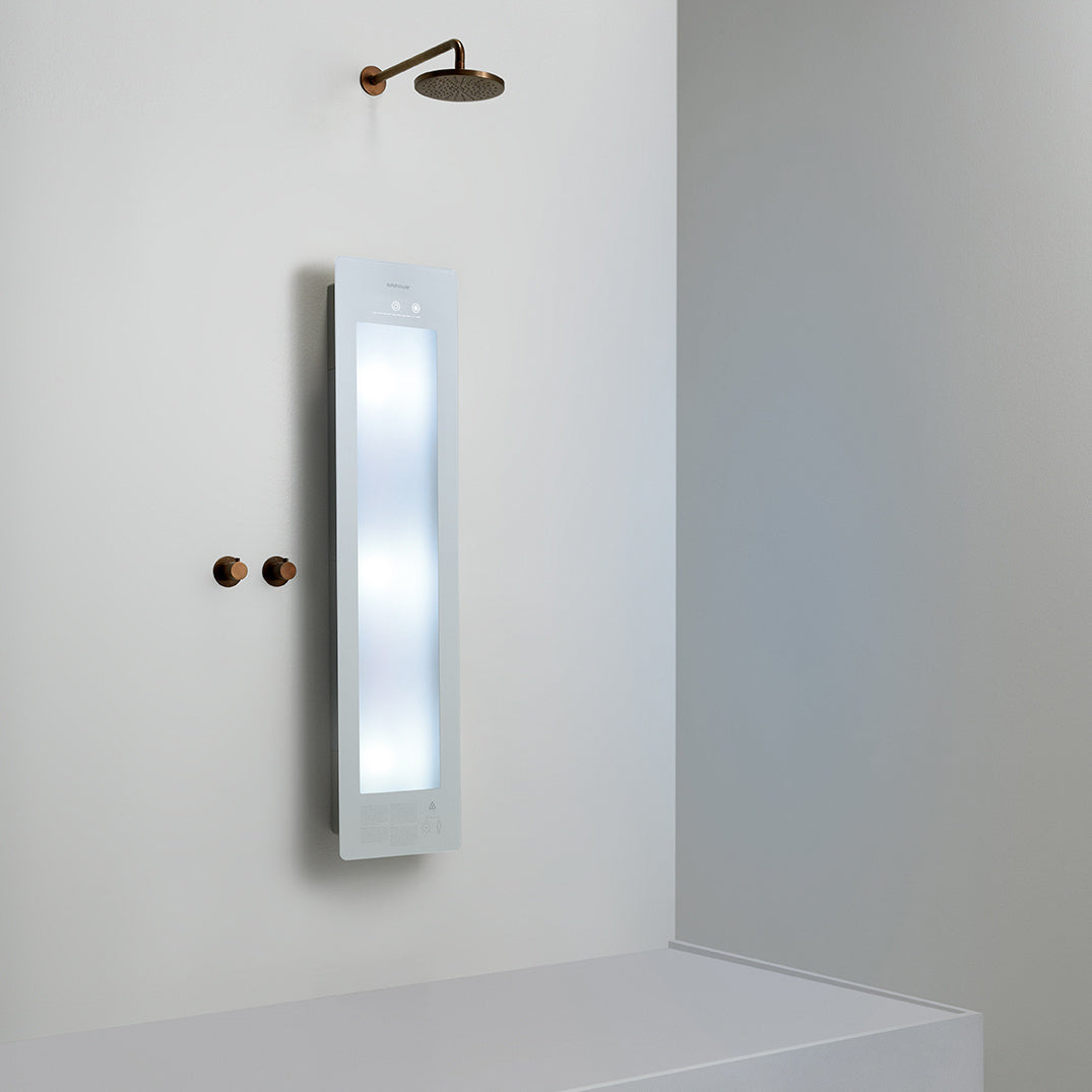 Sunshower Plus M infrarood en UV | Wit | Vlakke opbouw | 3/4 lichaam | Infrarood en UV