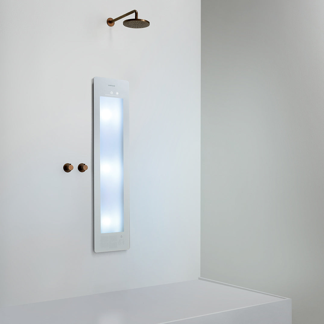 Sunshower Plus M infrarood en UV | Wit | Inbouw | 3/4 lichaam | Infrarood en UV