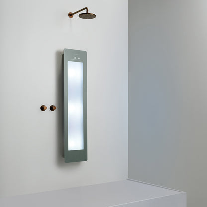 Sunshower Plus M infrarood en UV | Organic Grey | Vlakke opbouw | 3/4 lichaam | Infrarood en UV