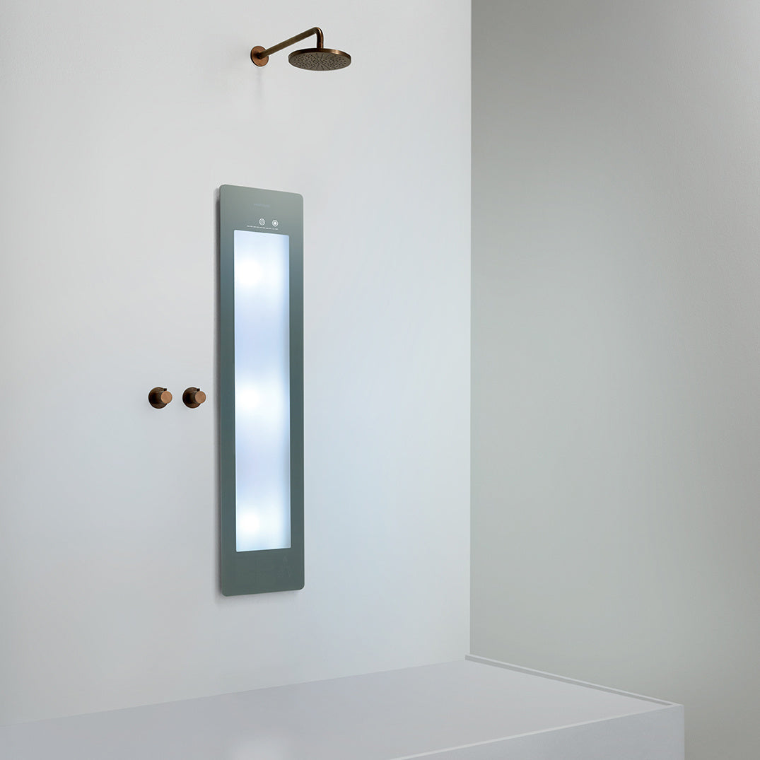 Sunshower Plus M infrarood en UV | Organic Grey | Inbouw | 3/4 lichaam | Infrarood en UV