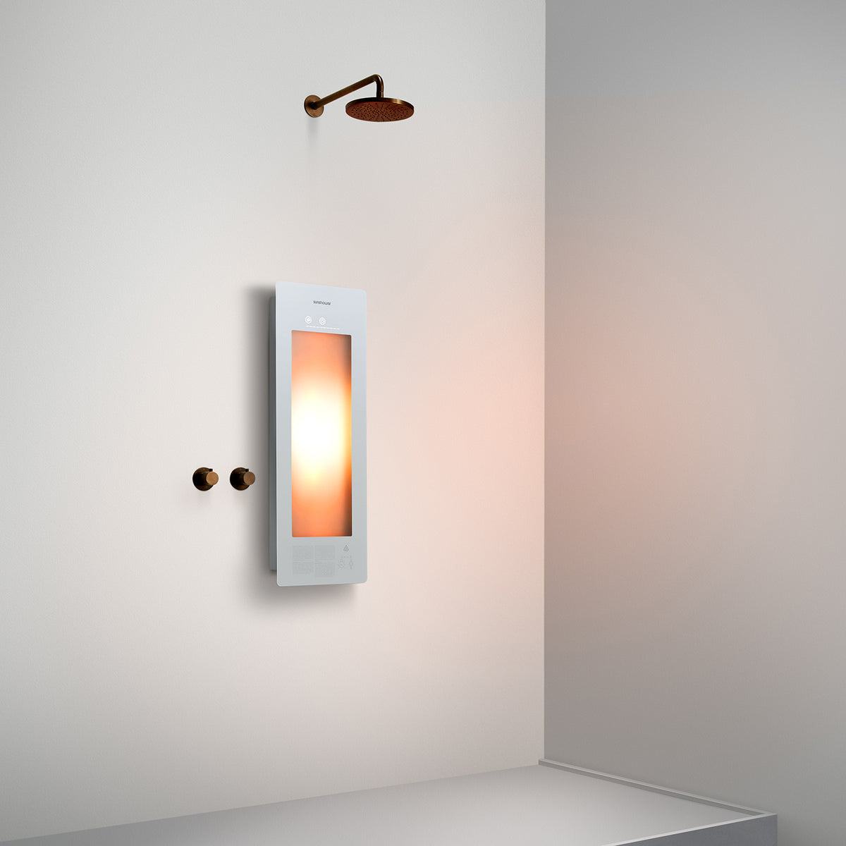 Sunshower One S infrarood | Wit | Vlakke opbouw | 1/4 lichaam | Infrarood