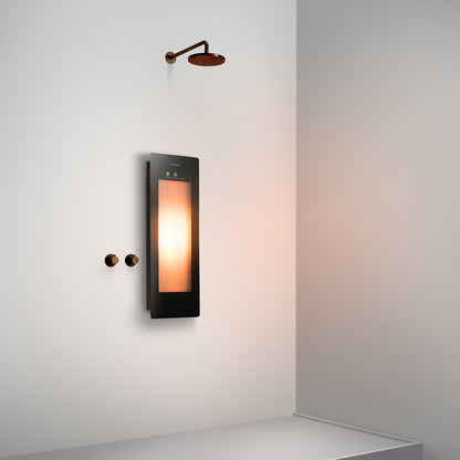 Sunshower One S infrarood | Zwart | Vlakke opbouw | 1/4 lichaam | Infrarood