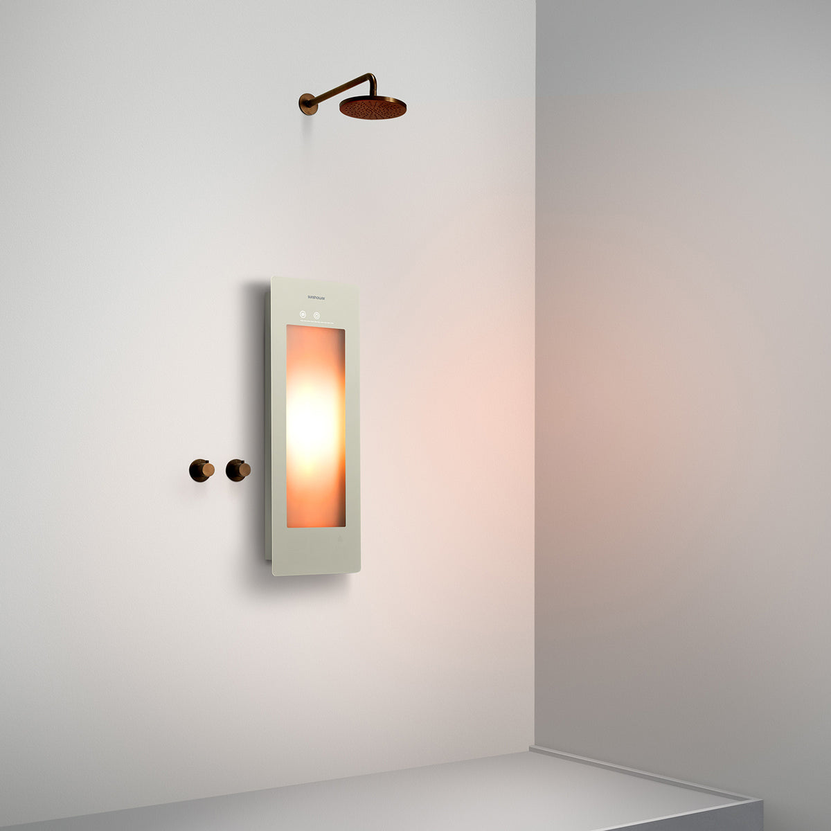 Sunshower One S infrarood | Sand White | Vlakke opbouw | 1/4 lichaam | Infrarood