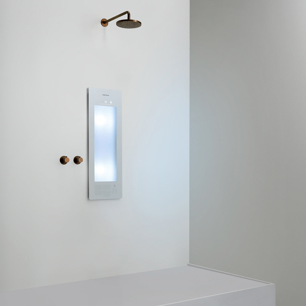 Sunshower Plus S infrarood en UV | Wit | Inbouw | 1/4 lichaam | Infrarood en UV