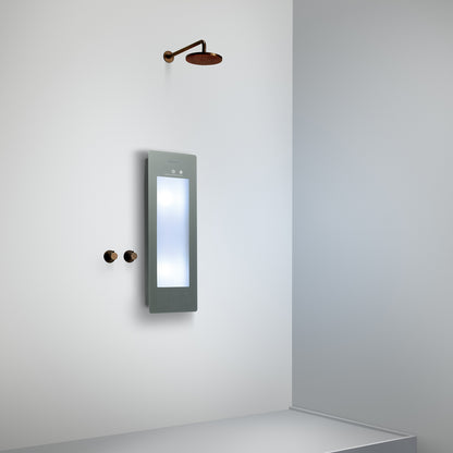 Sunshower Plus S infrarood en UV | Organic Grey | Vlakke opbouw | 1/4 lichaam | Infrarood en UV
