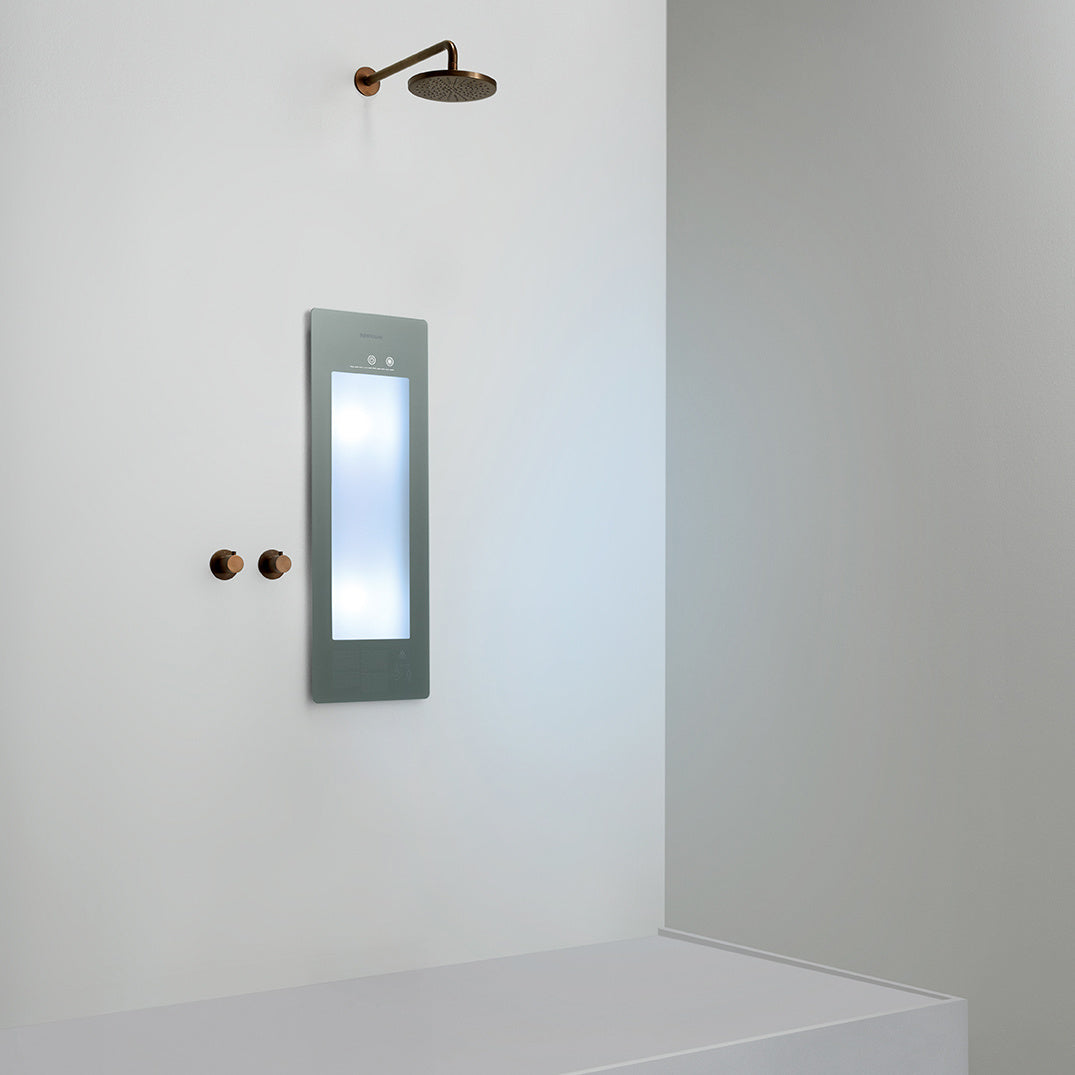 Sunshower Plus S infrarood en UV | Organic Grey | Inbouw | 1/4 lichaam | Infrarood en UV