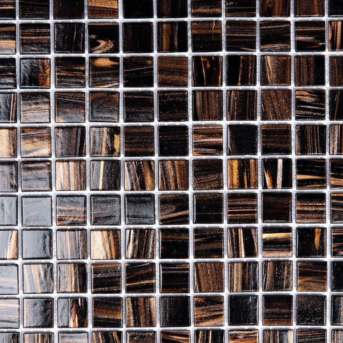 The Mosaic Factory Amsterdam Gold Brass Glossy 20x20mm - GMG631