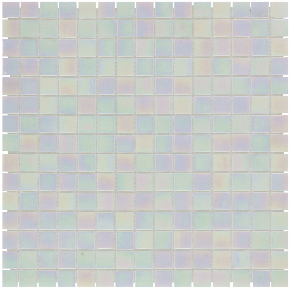 The Mosaic Factory Amsterdam Pearl Off White Glossy 20x20mm - GMP114