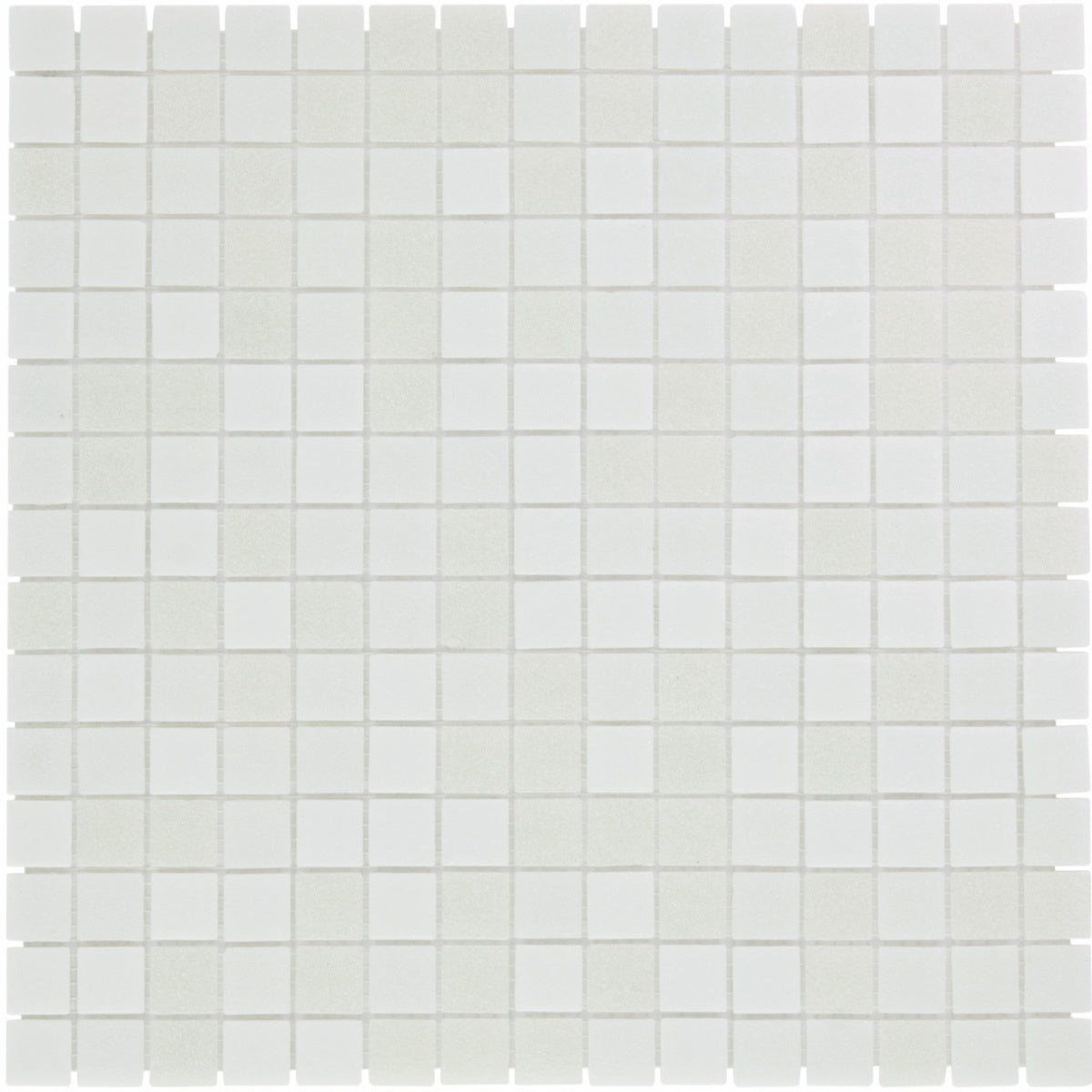 The Mosaic Factory Amsterdam Basic White mix Matt 20x20mm - GM50