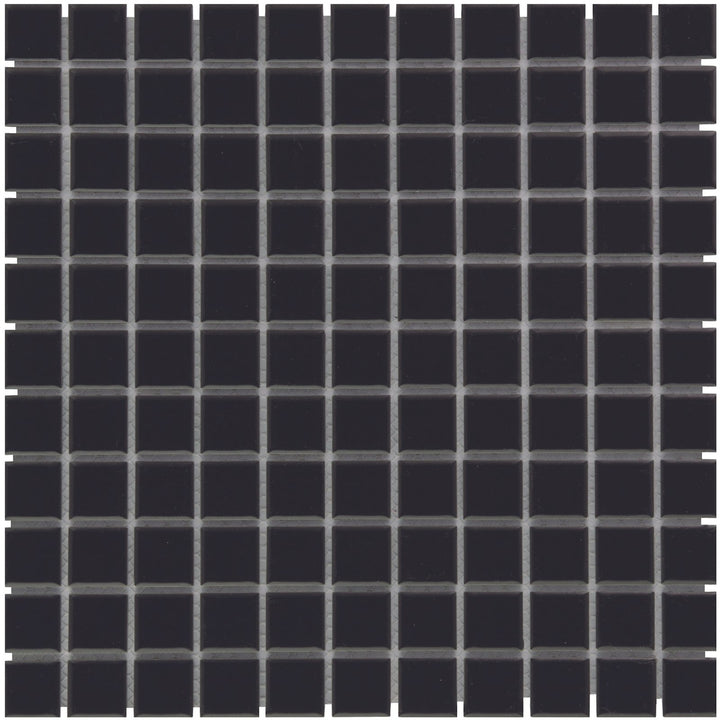 The Mosaic Factory Barcelona Square Black Glossy 23x23mm - AF230317
