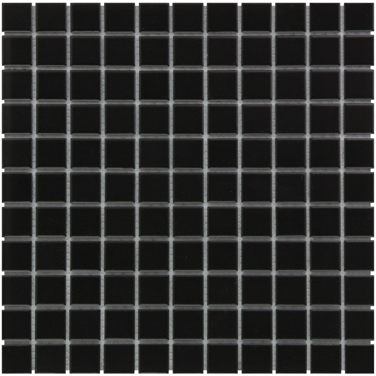 The Mosaic Factory Barcelona Square Black Matt 23x23mm - AM230317