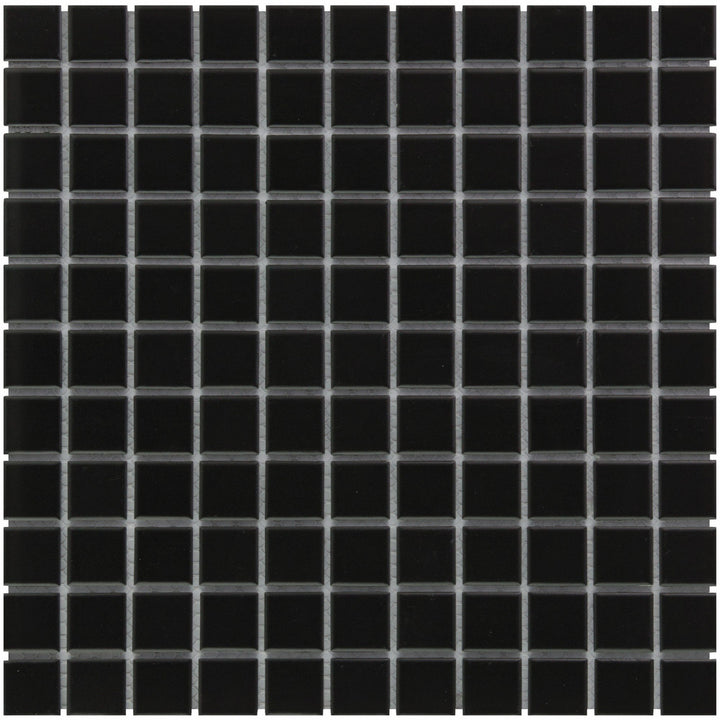 The Mosaic Factory Barcelona Square Black Matt 23x23mm - AM230317