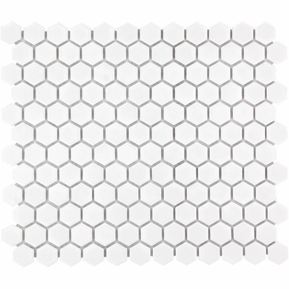 The Mosaic Factory Barcelona Hexagon Extra White Glossy 23x26mm - AFH23051