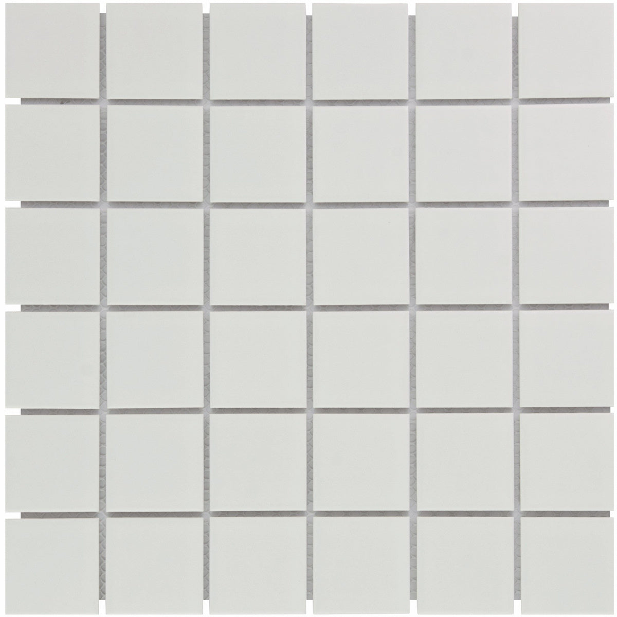 The Mosaic Factory Barcelona Square White Matt 48x48mm - AM13010