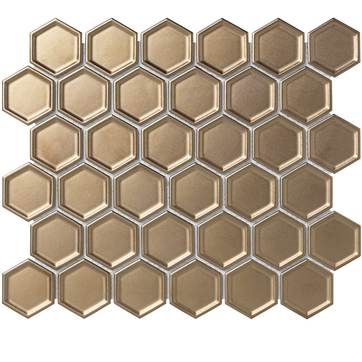 The Mosaic Factory Barcelona Metallic Bronze Metallic 51x59mm - AFH13B