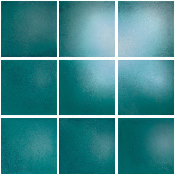 The Mosaic Factory Kasba 10x10 Ocean Blue Glossy 97x97mm - KAG10125