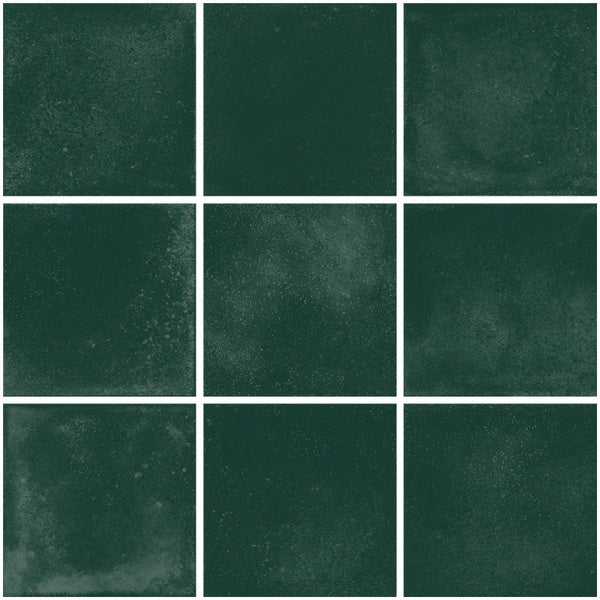 The Mosaic Factory Kasba 10x10 Forest Green Matt 97x97mm - KAM10525