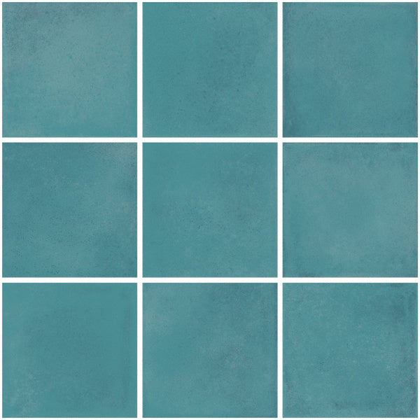 The Mosaic Factory Kasba 10x10 Ocean Blue Matt 97x97mm - KAM10025
