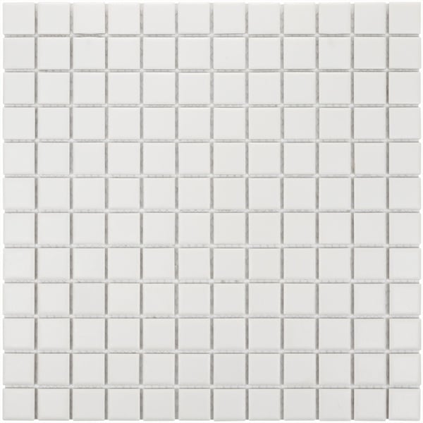 The Mosaic Factory London Full body Super White Matt 23x23mm - LO2310S