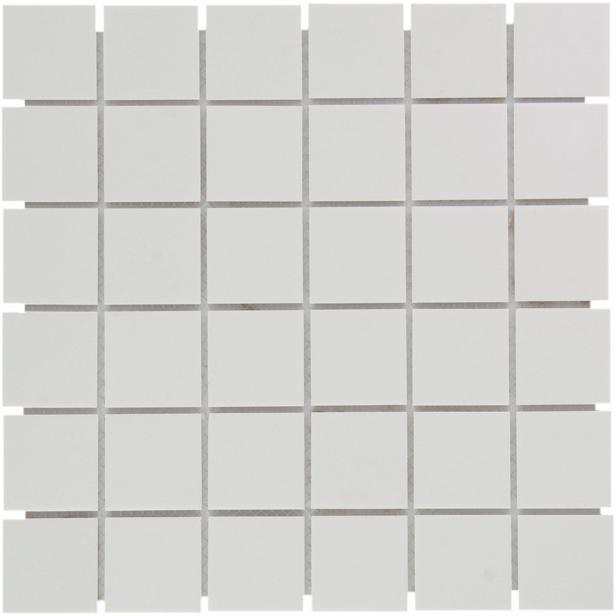 The Mosaic Factory London Full body Super White Matt 48x48mm - LO1010S