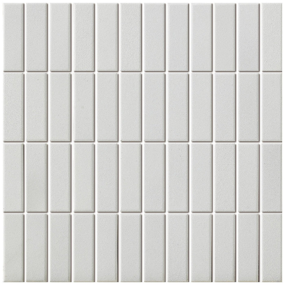 The Mosaic Factory London Full body Super White Matt 23x73mm - LO7310S