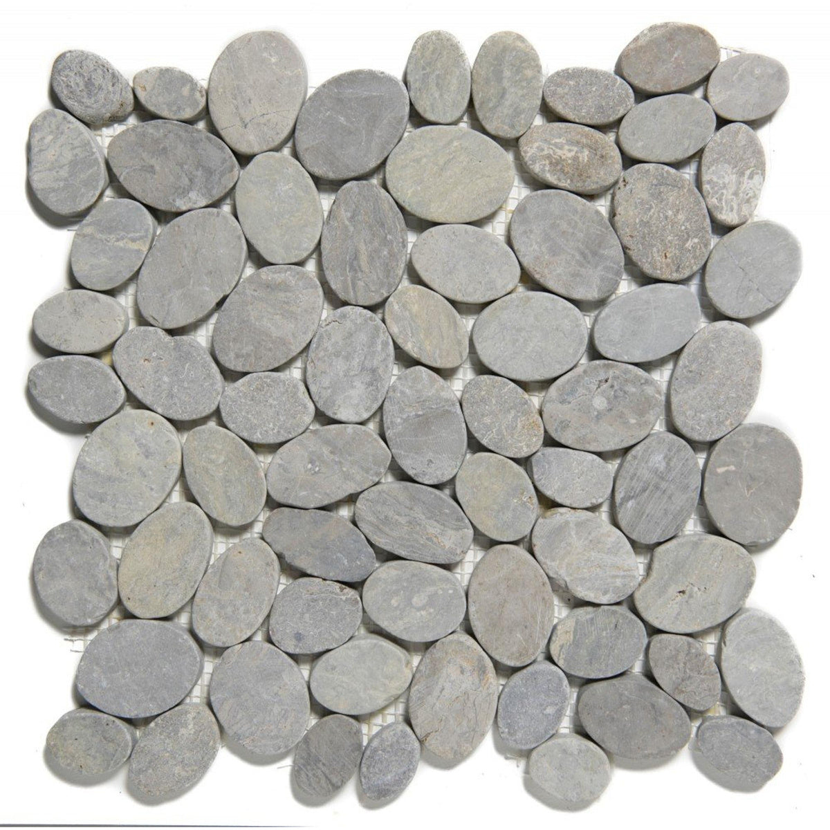 The Mosaic Factory Natural Stone Pebbles Grey Matt 0x0mm - NMP300