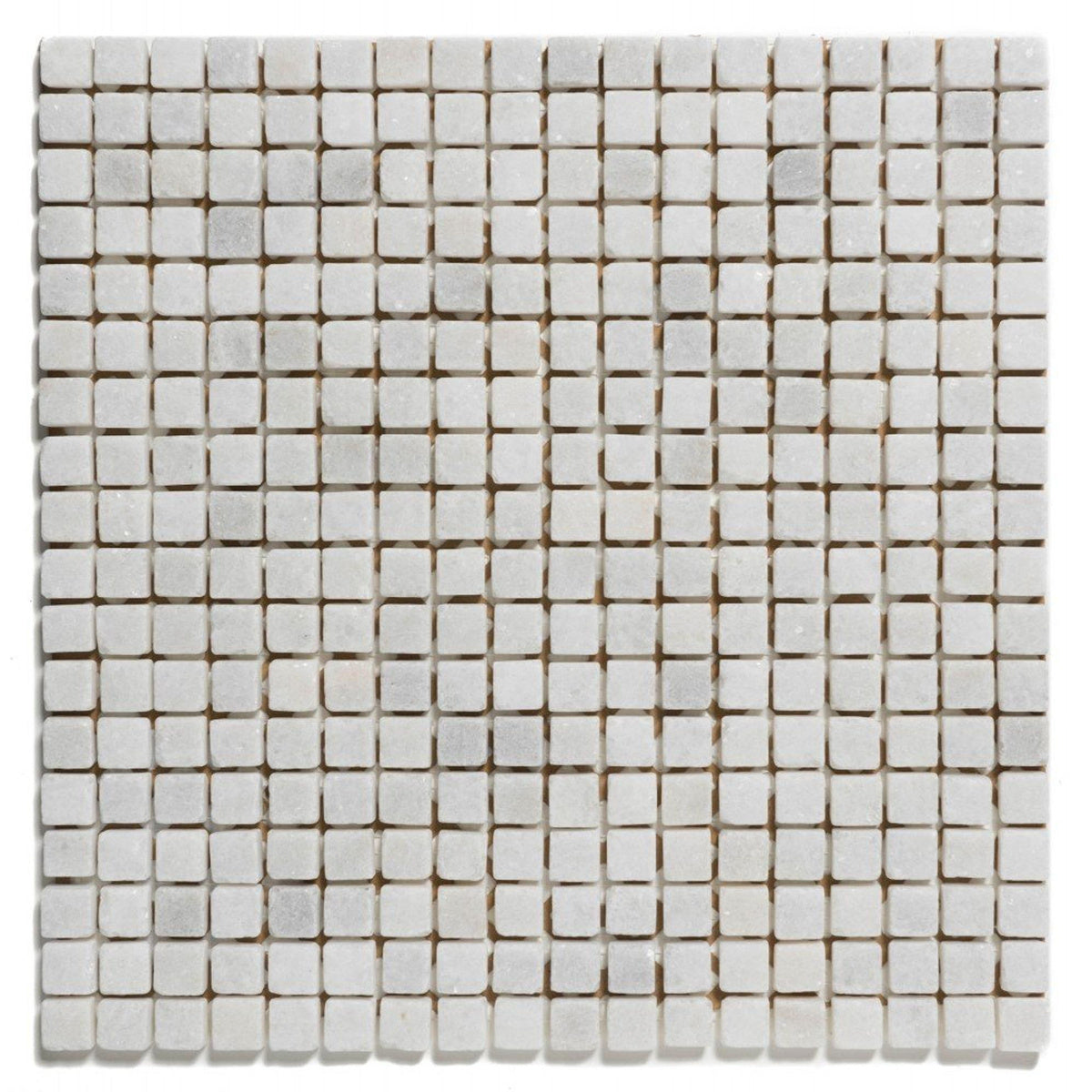 The Mosaic Factory Natural Stone Marble Cararra Anticato Matt 15x15mm - NMS100