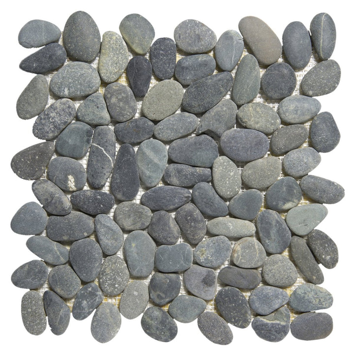 The Mosaic Factory Natural Stone River Stone Dark Grey Matt 0x0mm - NSR360